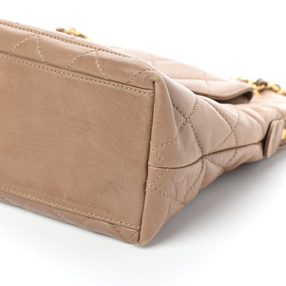 Chanel Lambskin Quilted Flap Shoulder Bag Beige 10 of 10