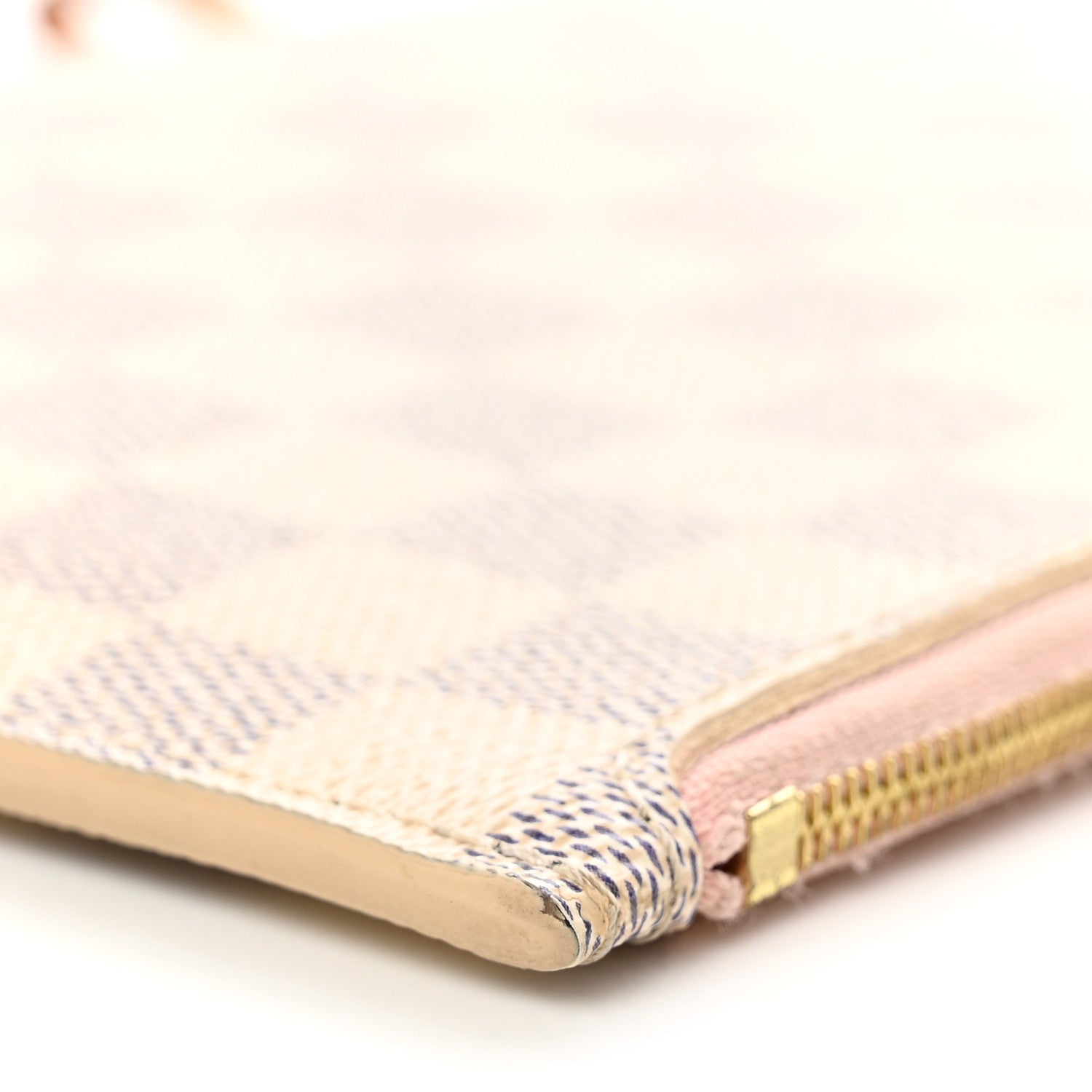 Louis Vuitton Damier Azur Neverfull MM GM Pochette Rose Ballerine 7 of 7