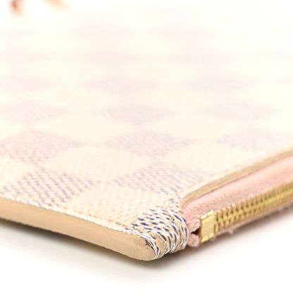 Louis Vuitton Damier Azur Neverfull MM GM Pochette Rose Ballerine 7 of 7