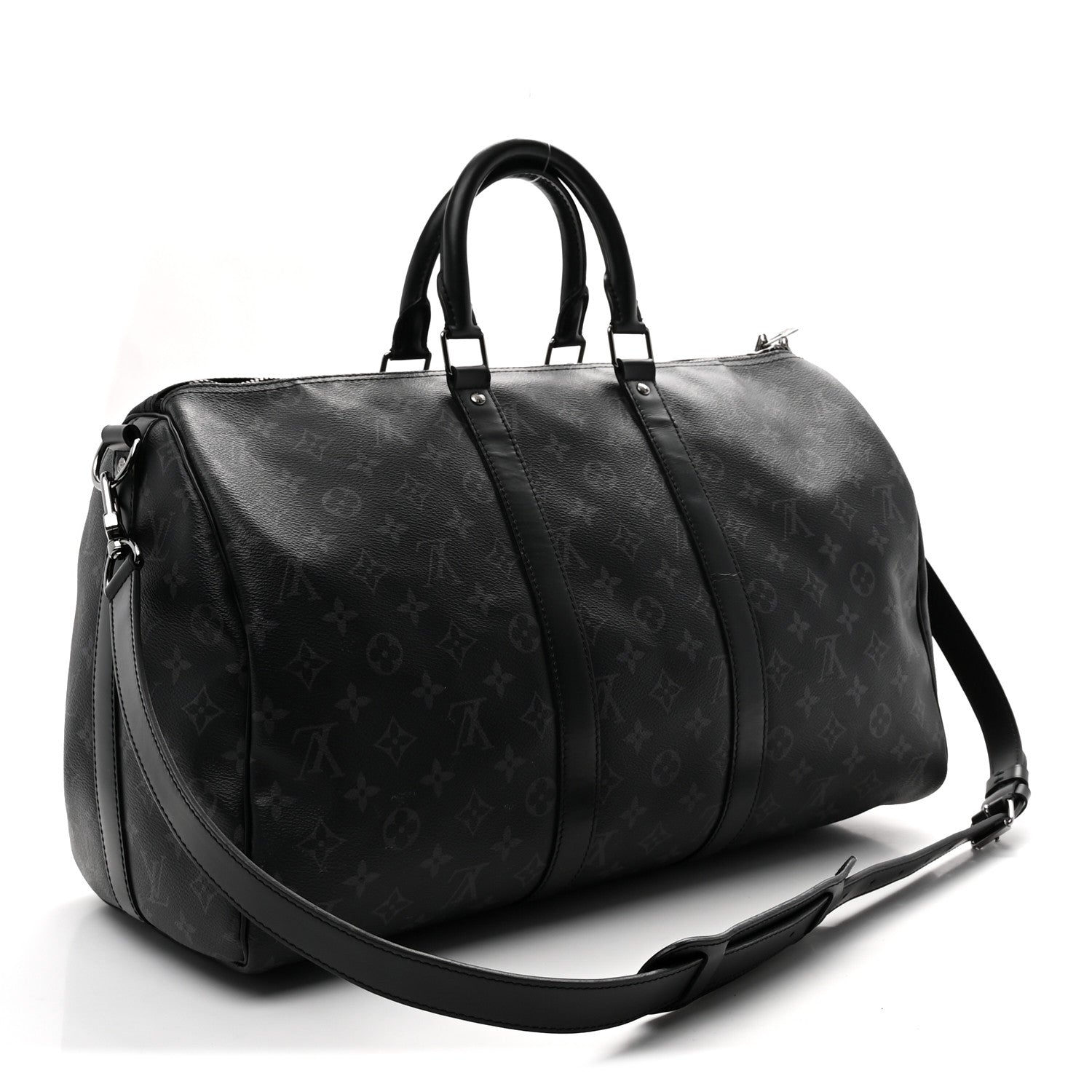 Louis Vuitton Monogram Eclipse Keepall Bandouliere 45 2 of 8