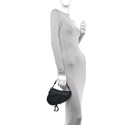 Christian Dior Ultra Matte Calfskin Mini Saddle Bag Black 2 of 11