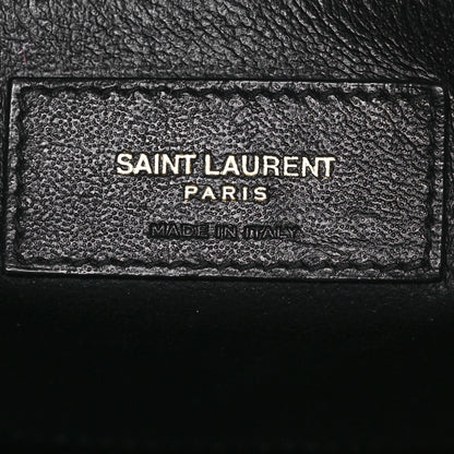 Saint Laurent Calfskin Pony Hair Leopard Print Manhattan Baguette Black 6 of 16