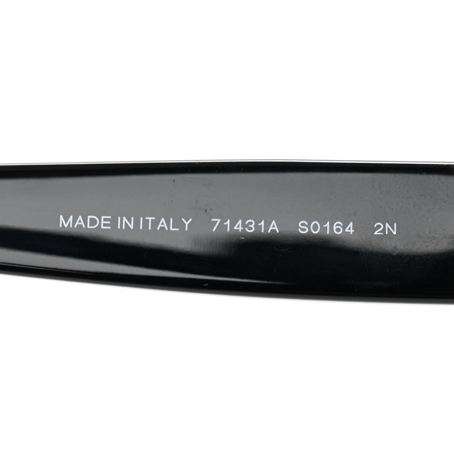 Acetate Crystal CC Shield Sunglasses 71431A Black Grey