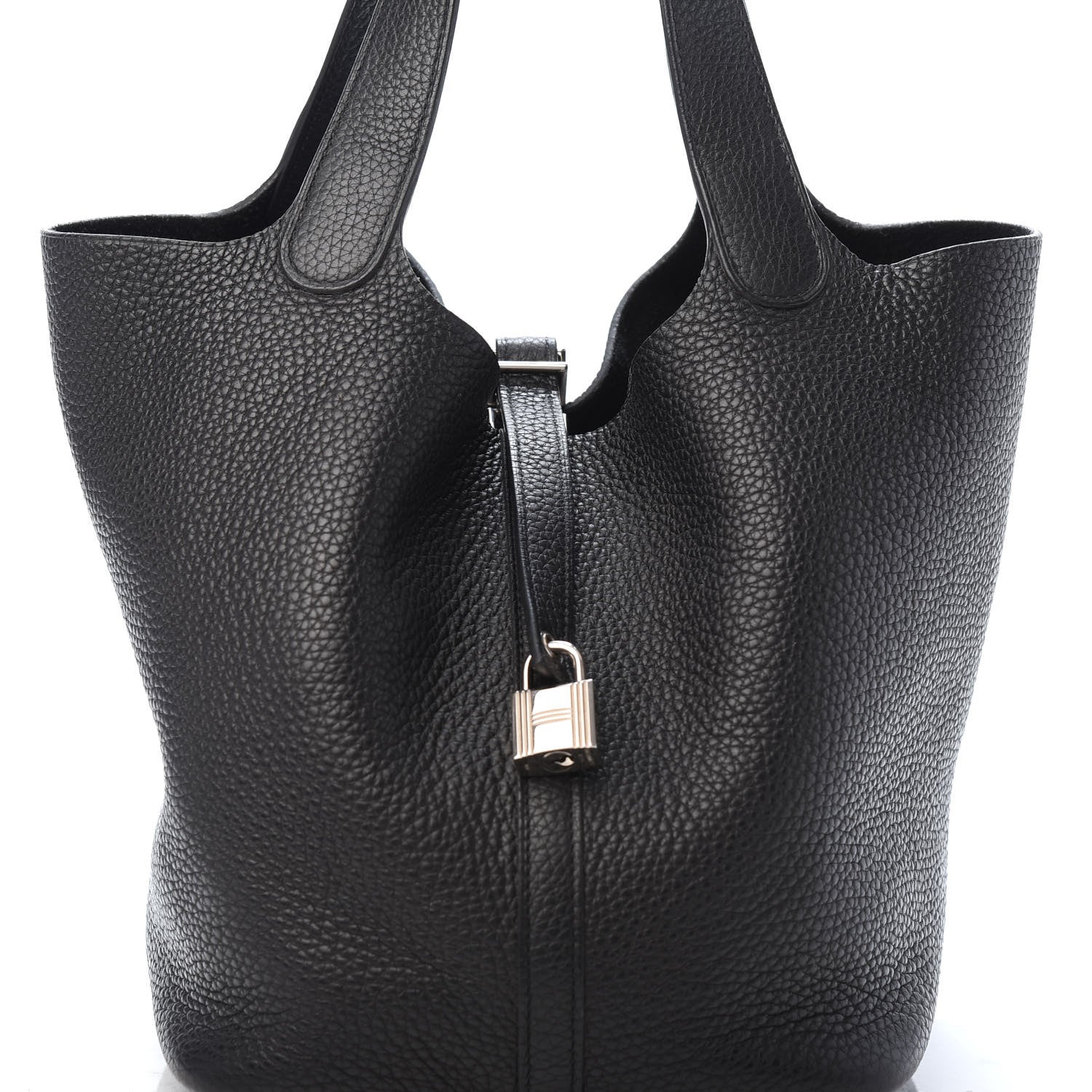 Hermes Taurillon Clemence Picotin Lock 22 MM Black 8 of 10