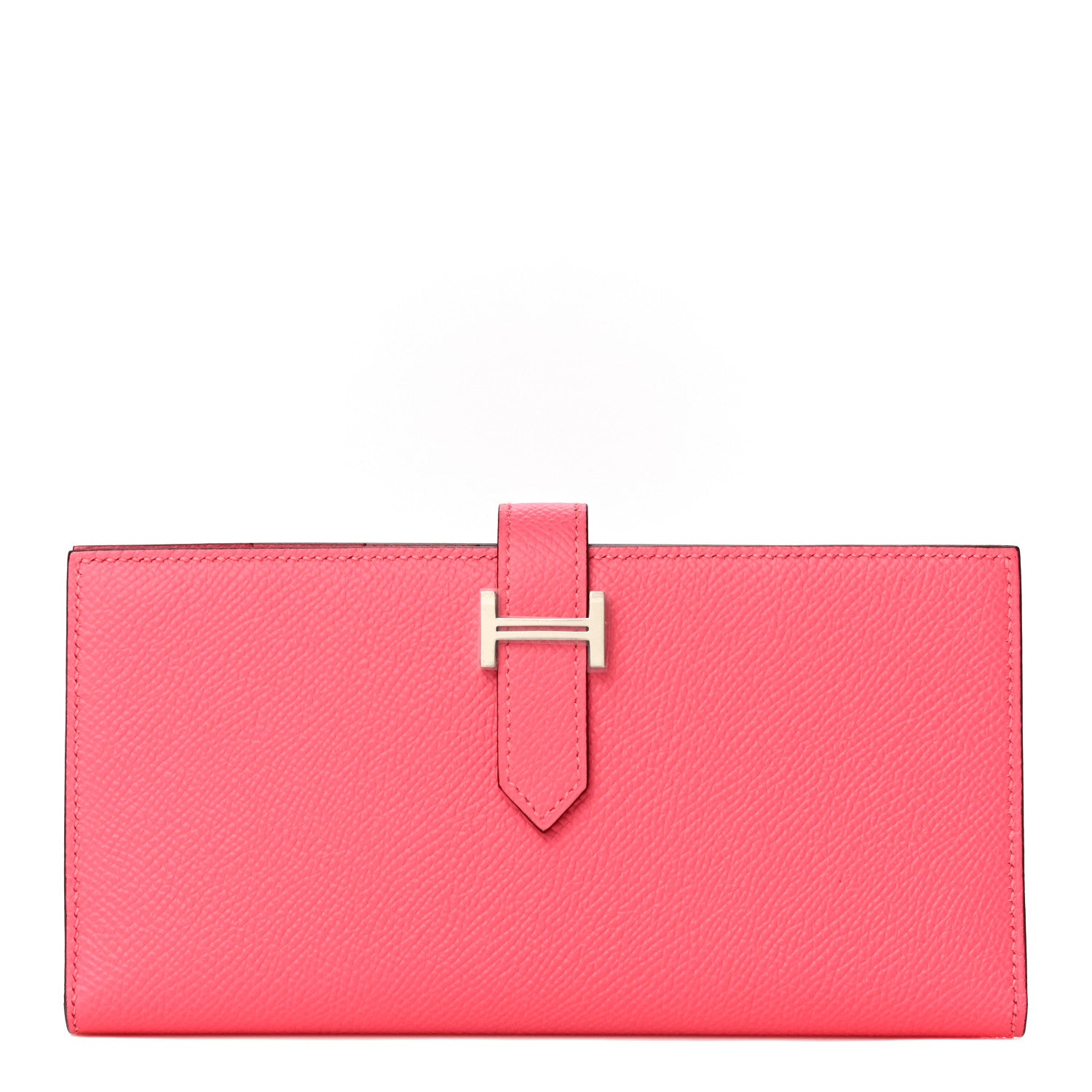 Hermes Epsom Bearn Gusset Wallet Rose Azalee 1 of 10