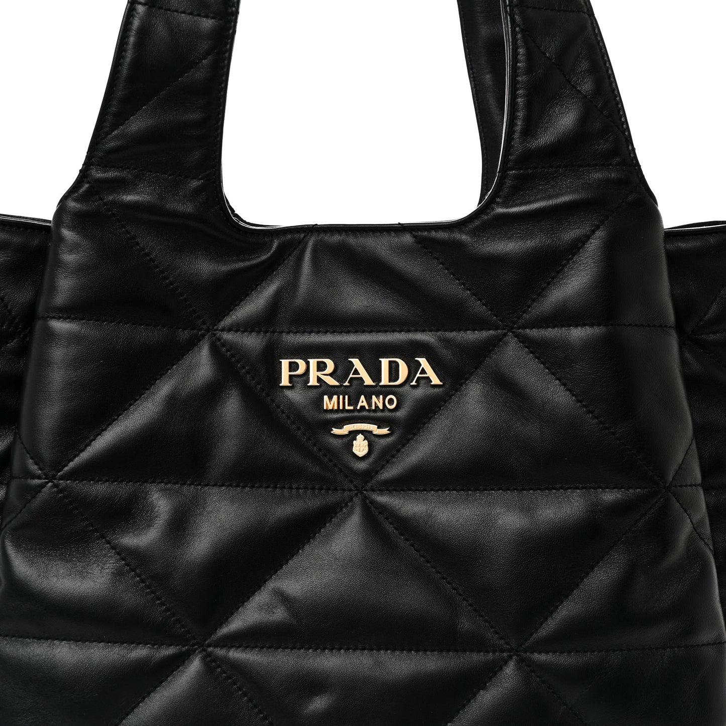Nappa Quilted Medium Dynamique Tote Black