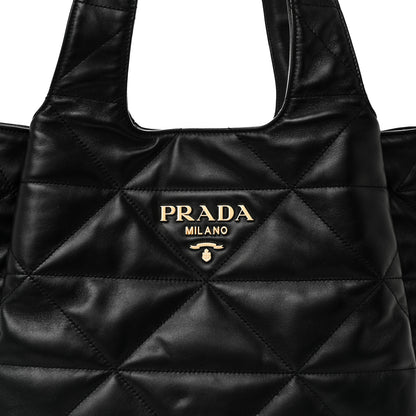 Prada Nappa Quilted Medium Dynamique Tote Black 7 of 10