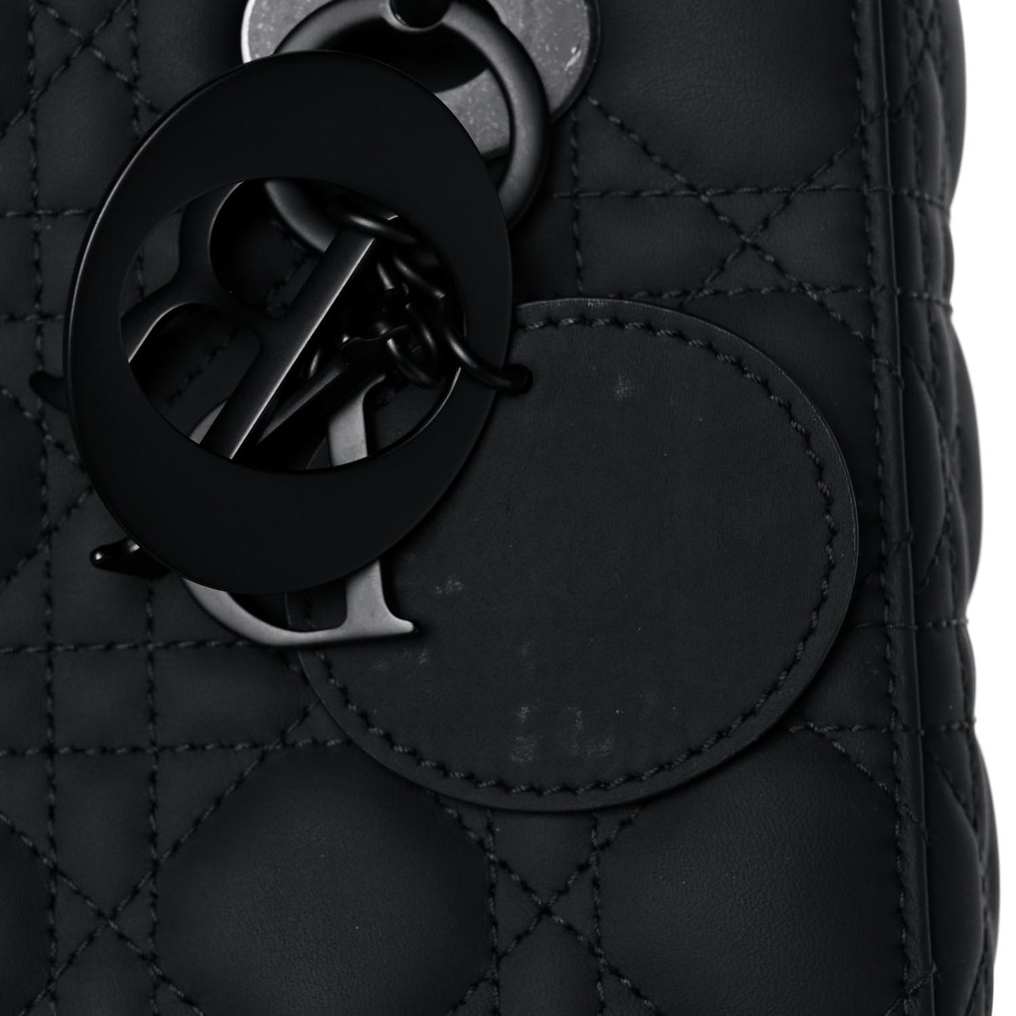 Ultra Matte Calfskin Cannage Small My ABCDior Lady Dior Black