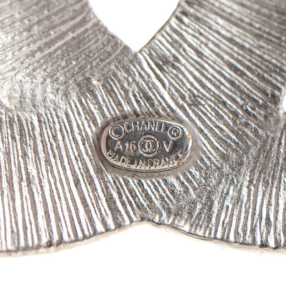 Chanel Baguette Crystal CC Brooch Silver 4 of 5