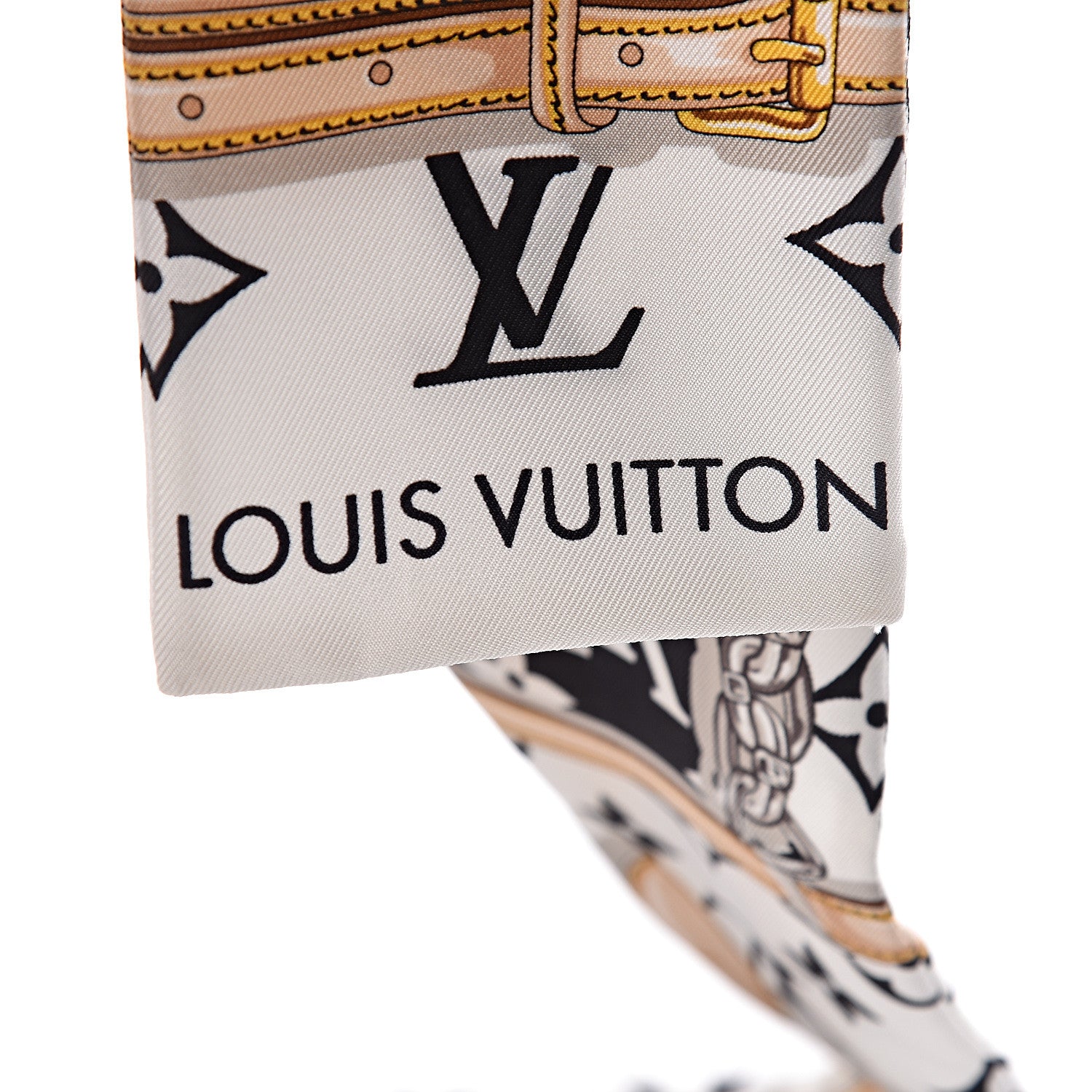 Louis Vuitton Silk Monogram Confidential Bandeau Black 3 of 5