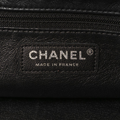 Chanel Lambskin Shearling Small Coco Neige Shopping Tote Black 6 of 8