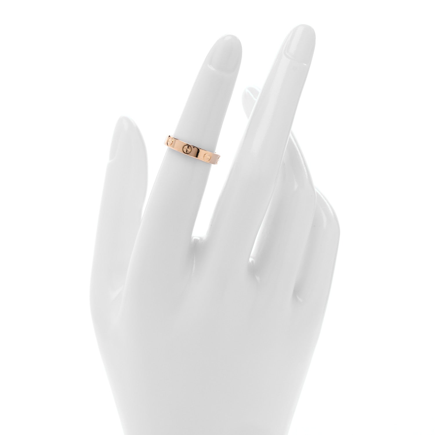 Cartier 18K Pink Gold 3.5mm LOVE Wedding Band Ring 48 4.5 2 of 5
