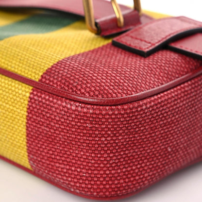 Gucci Canvas Marley Stripe Script Logo Gucci 80 Belt Bag Multicolor 11 of 12