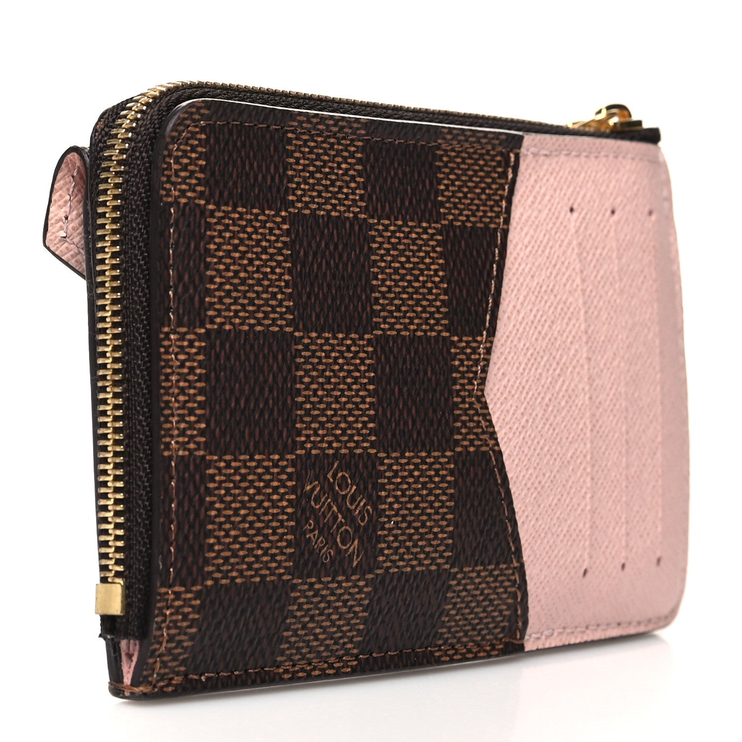 Louis Vuitton Damier Ebene Recto Verso Card Holder Rose Ballerine 3 of 8