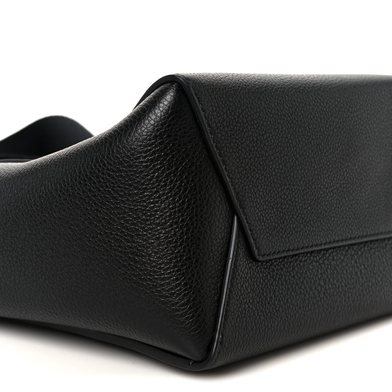 Celine Soft Grained Calfskin Small Sangle Bucket Bag Black 9 of 10