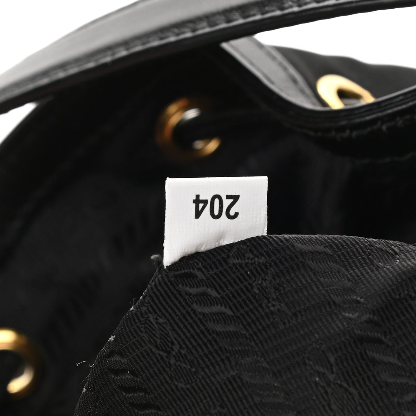 Saffiano Tessuto Nylon Mini Bucket Crossbody Bag Black