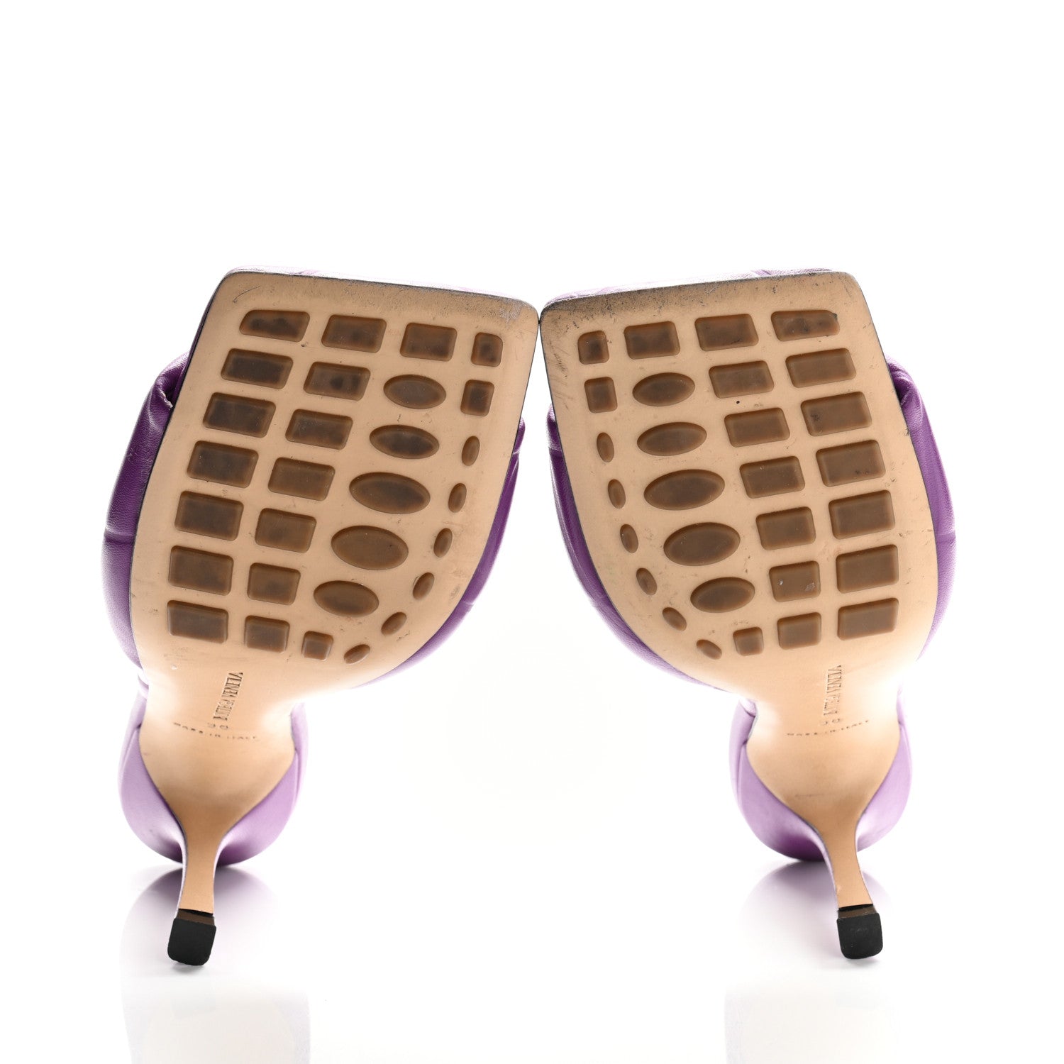 Bottega Veneta Nappa Quilted Rubber Lido Mule Sandals 38 Gumdrop 6 of 9