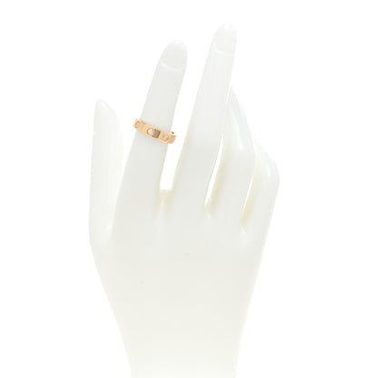 Cartier 18K Yellow Gold 8 Diamond 4mm LOVE Wedding Band Ring 49 5 2 of 5