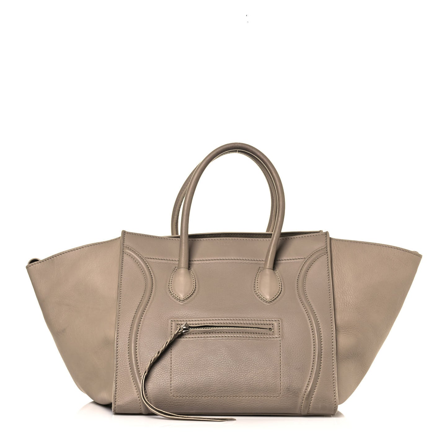 Supple Calfskin Medium Phantom Luggage Beige