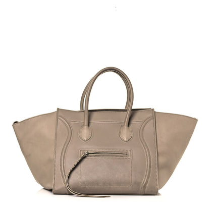 Celine Supple Calfskin Medium Phantom Luggage Beige 1 of 19
