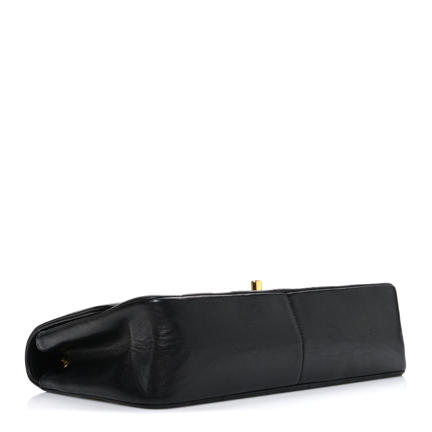 Lambskin Quilted Medium Single Flap Black