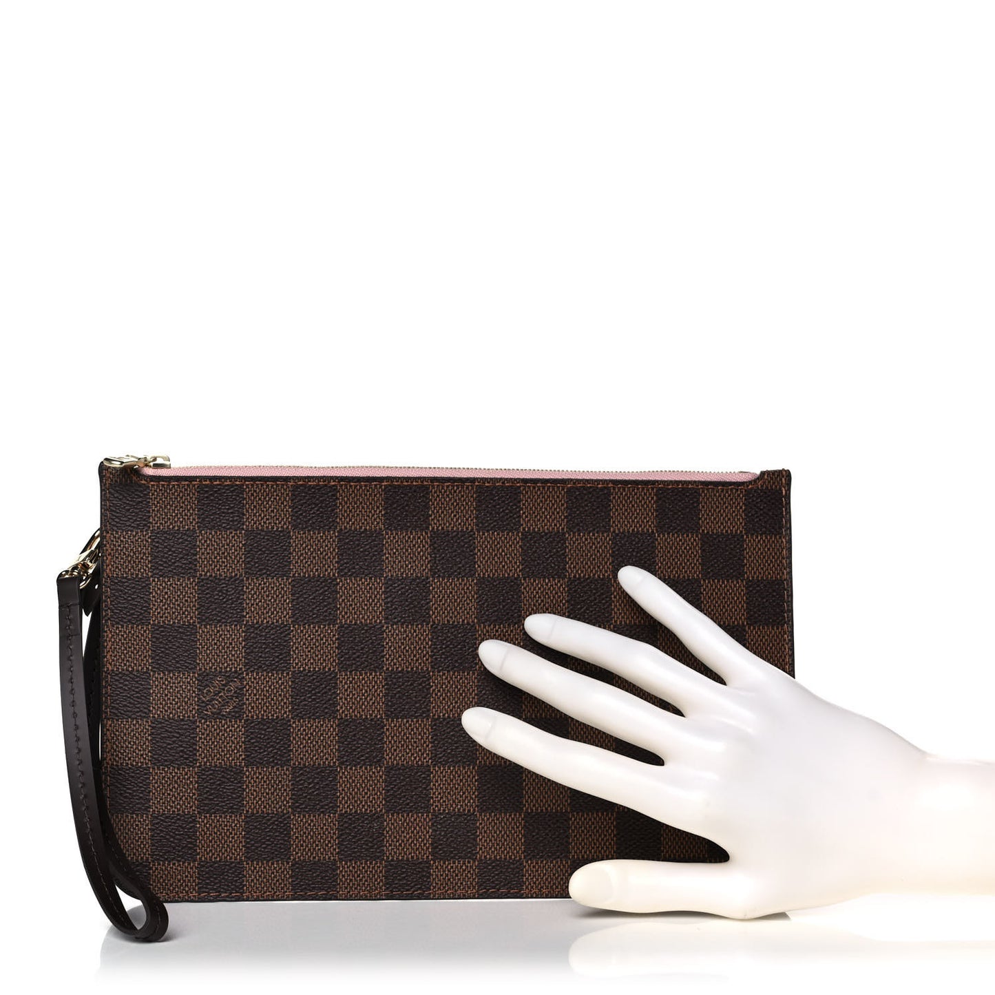 Damier Ebene Neverfull MM GM Pochette Rose Ballerine