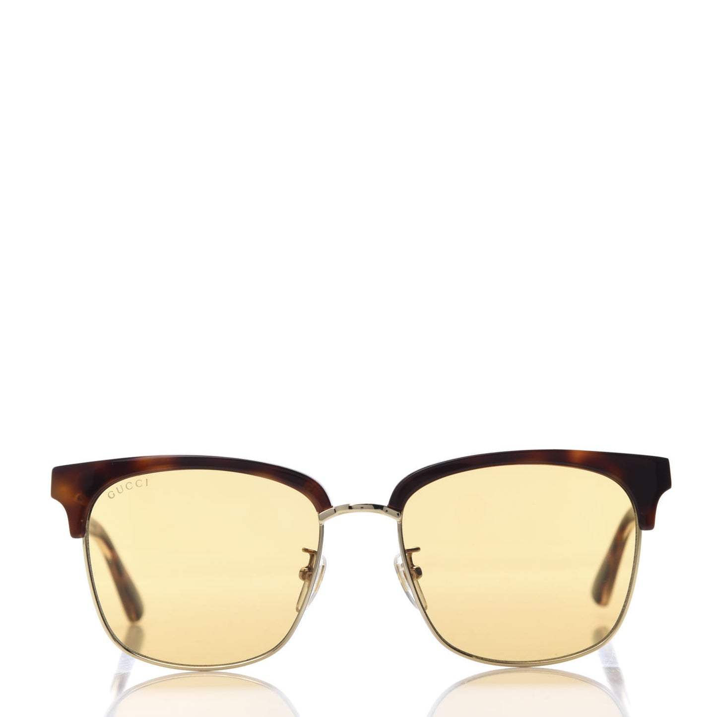 Acetate Square Frame Web Sunglasses GG0382S Tortoise