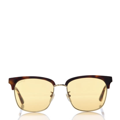 Gucci Acetate Square Frame Web Sunglasses GG0382S Tortoise 2 of 9