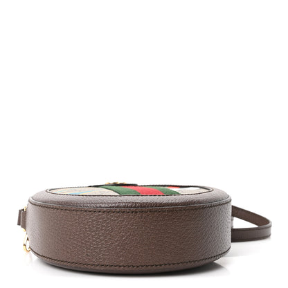 Gucci GG Supreme Monogram Equestrian Web Mini Ophidia Round Shoulder Bag Brown 3 of 9
