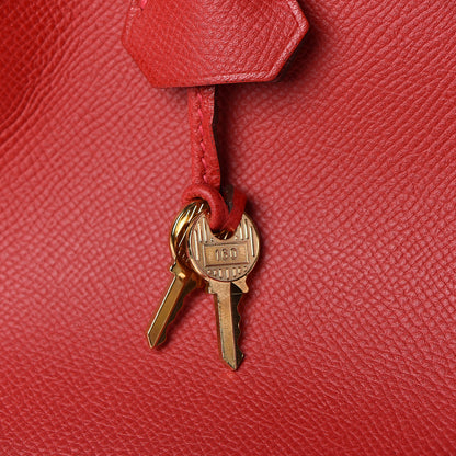 Hermes Epsom Birkin 35 Rouge Casaque 27 of 44