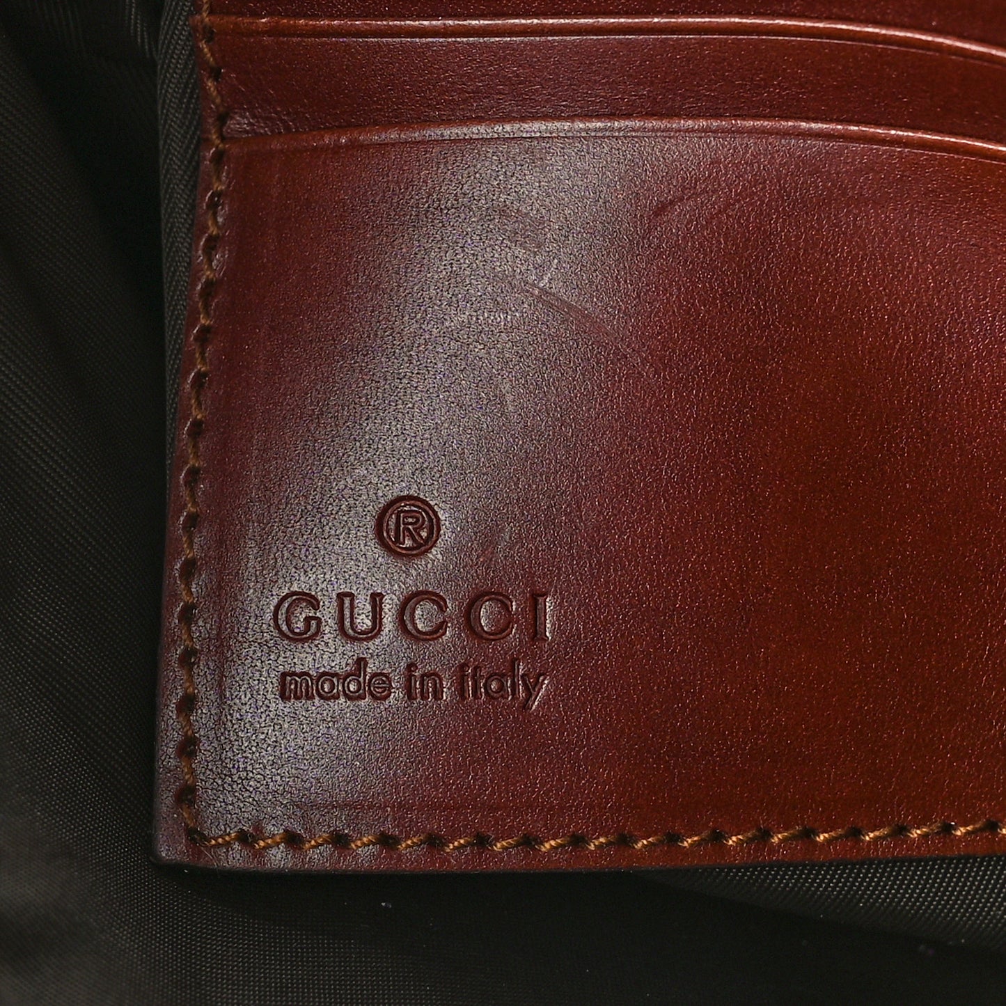 GG Supreme Monogram Wrist Wallet Black