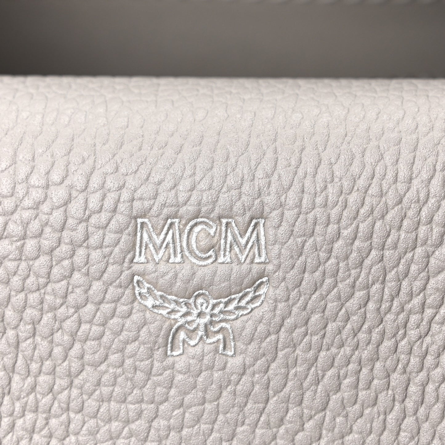 Grained Calfskin Small Milla Tote Arch Grey