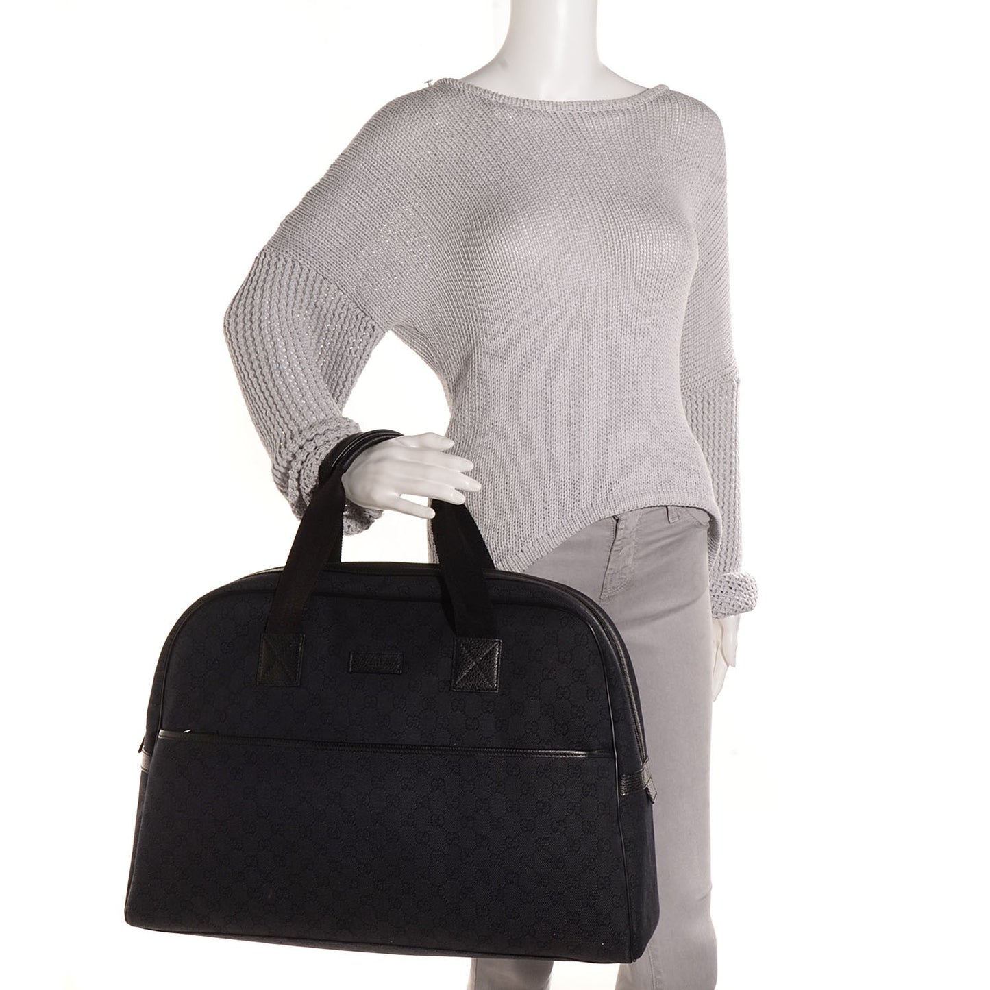 Denim Monogram Duffle Black