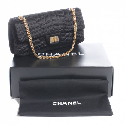 Chanel Satin Croc 2.55 Reissue Flap Black 4 of 6