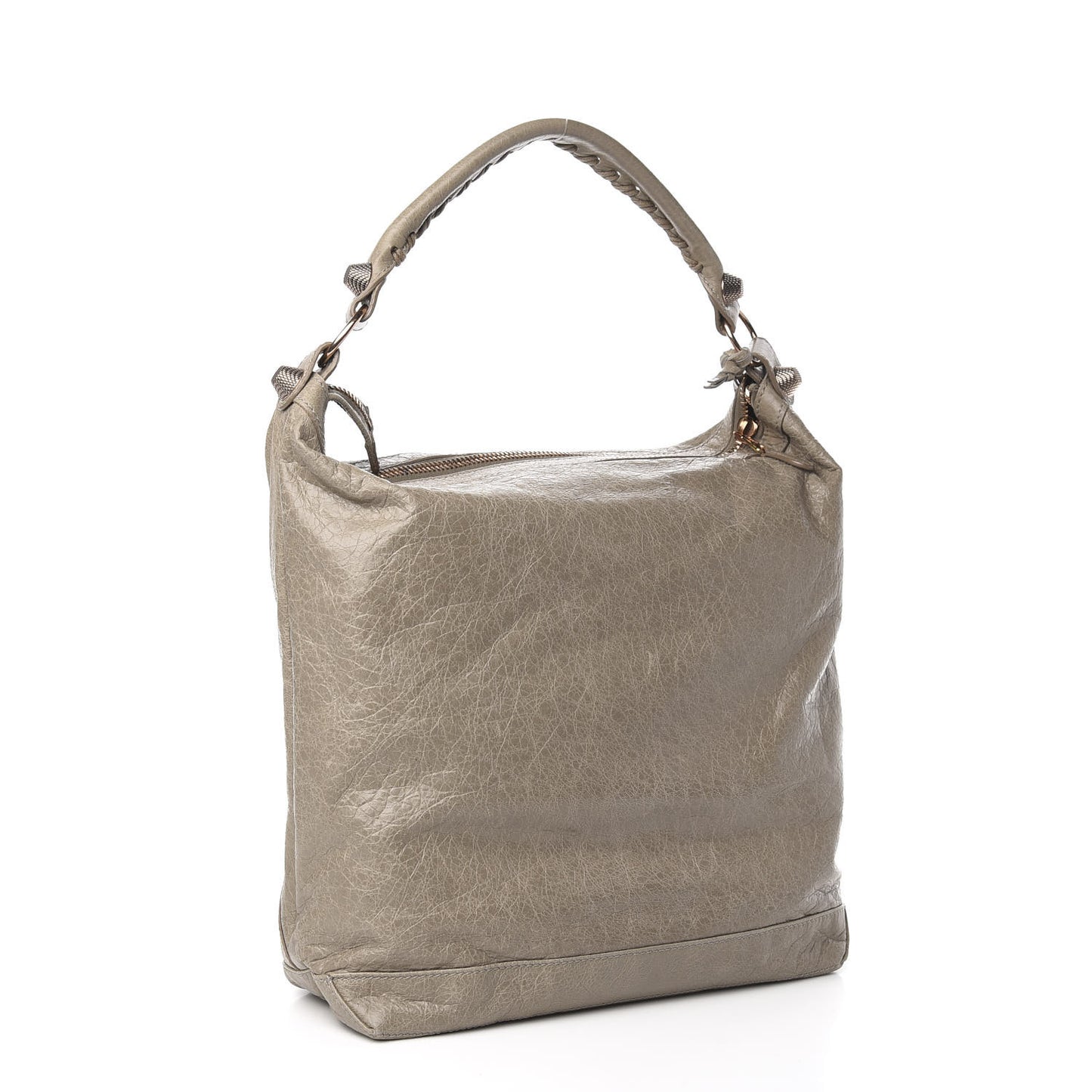 Agneau Giant 21 Rose Gold Hardware Day Hobo Papyrus