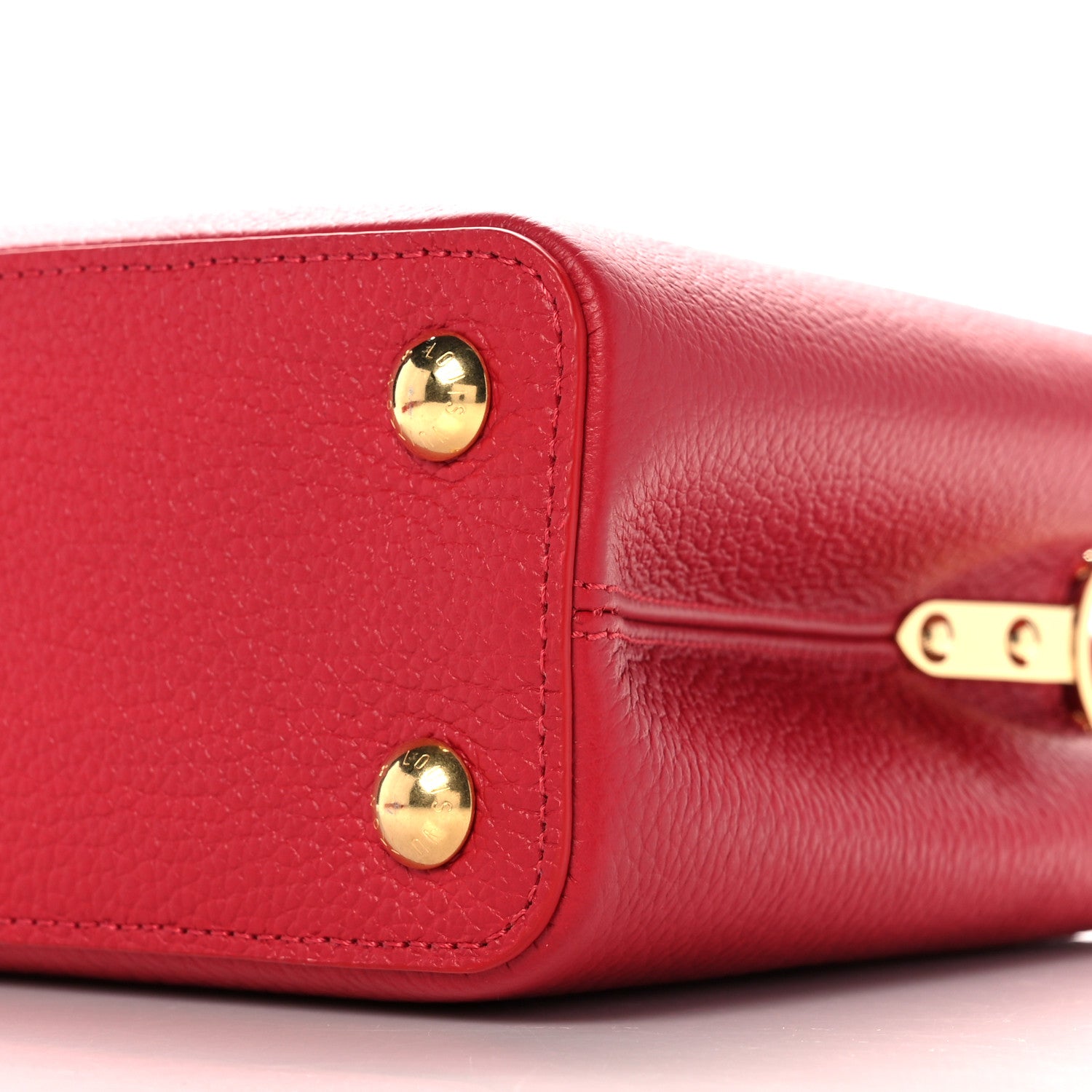 Louis Vuitton Taurillon Capucines BB Scarlet Red 9 of 9