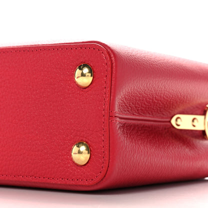 Louis Vuitton Taurillon Capucines BB Scarlet Red 9 of 9
