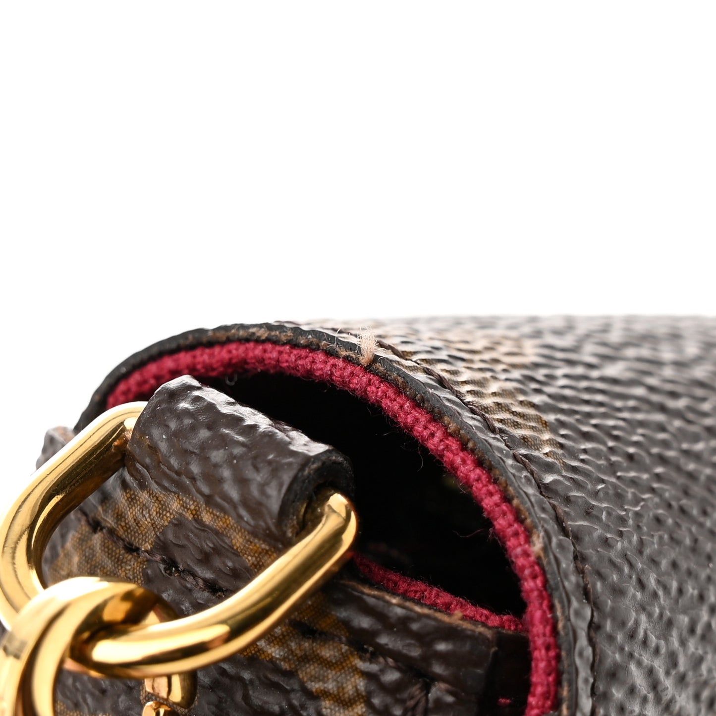 Monogram Pochette Felicie Chain Wallet Fuchsia