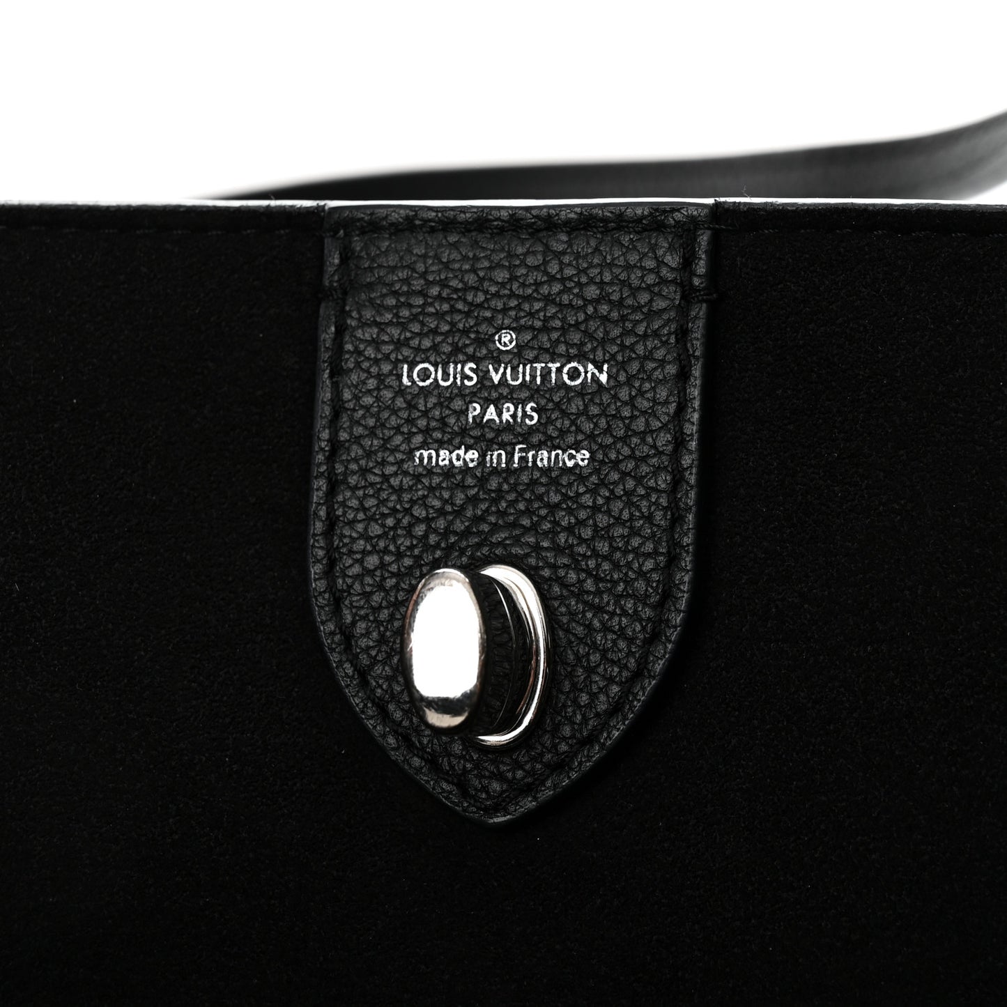 Calfskin Lockme Go Tote Black