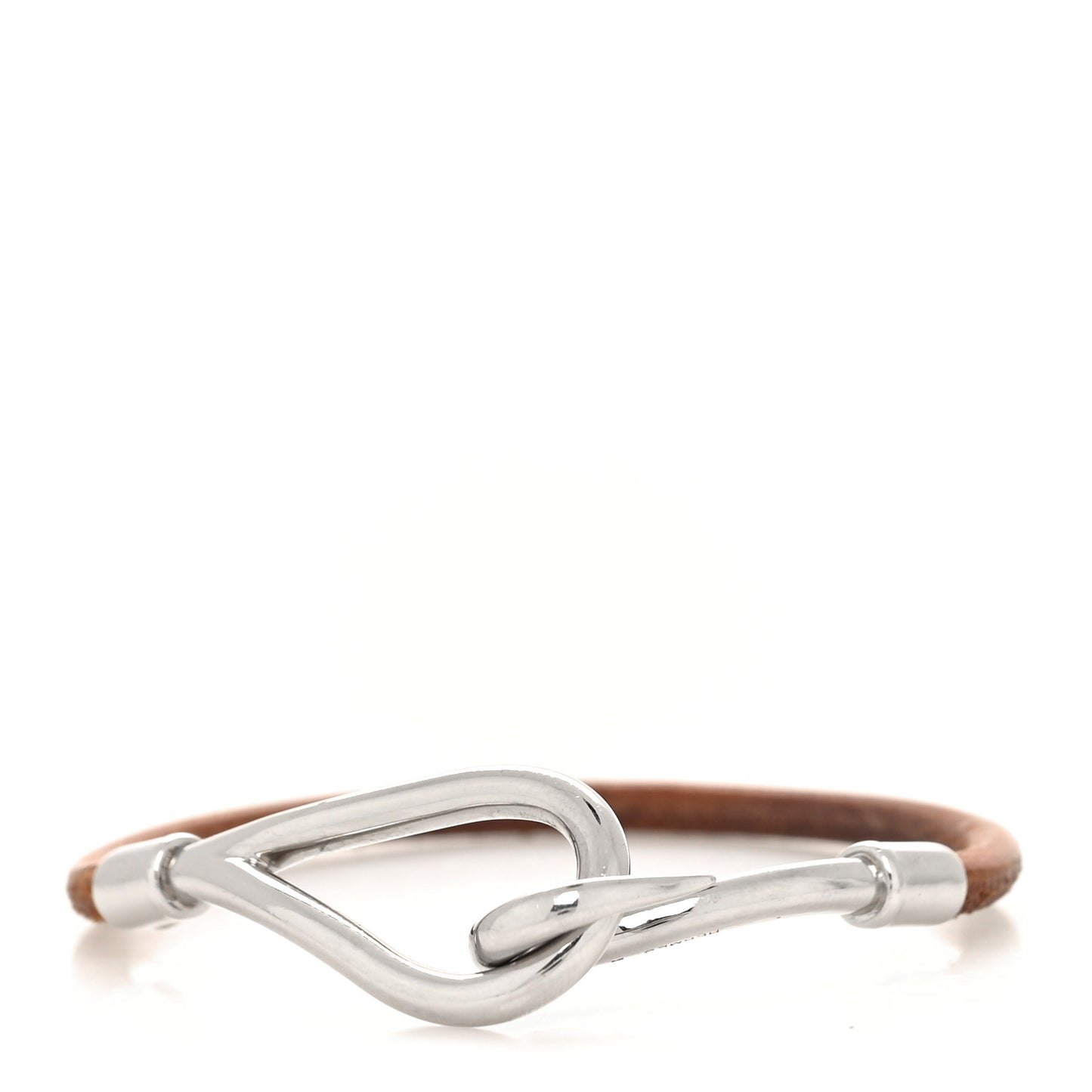 Natural Bridle Jumbo Hook Bracelet Bouton