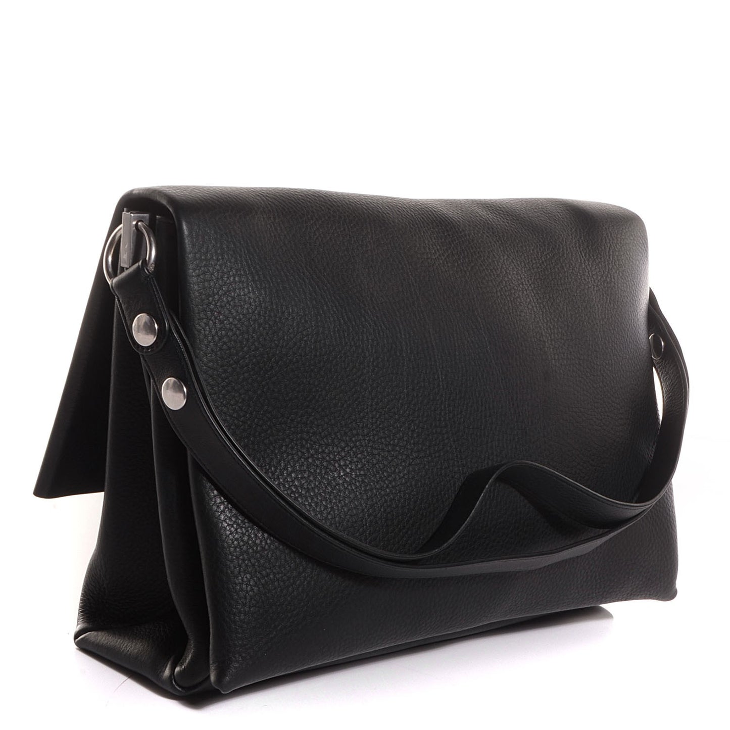 Calfskin Blade Flap Black