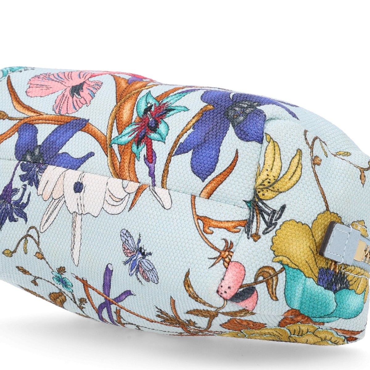 Canvas Flora GG Marmont Pouch Cosmetic Case Multicolor