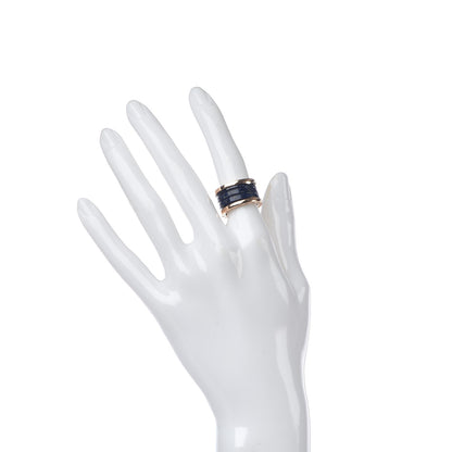 Bulgari 18K Rose Gold Lapis Lazuli B.Zero1 Four-Band Ring 50 5.5 2 of 6