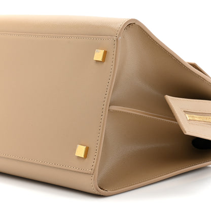 Saint Laurent Grain De Poudre Medium Uptown Tote Dark Beige 9 of 19