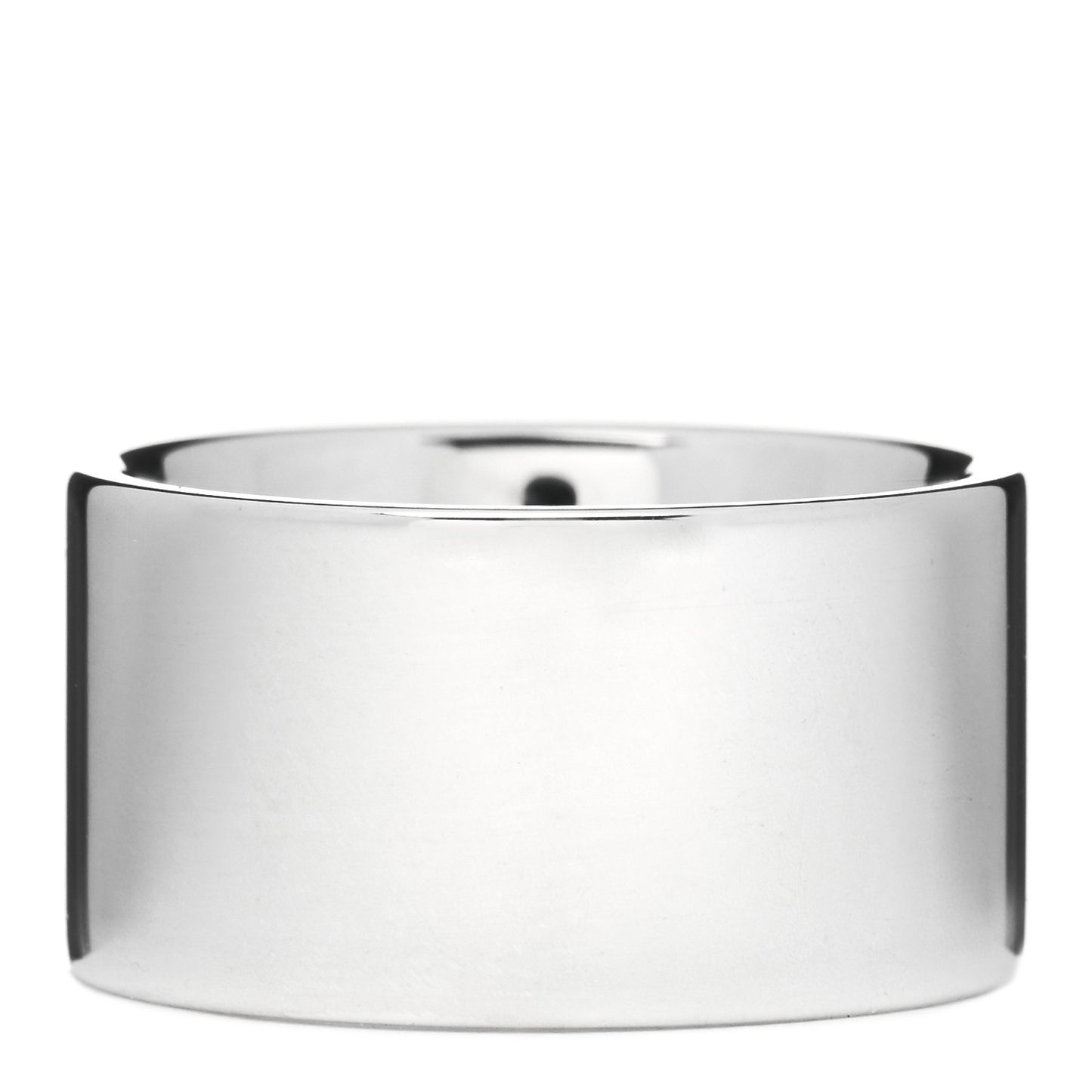 Sterling Silver Diamond Wide Locks Band Ring 47 4