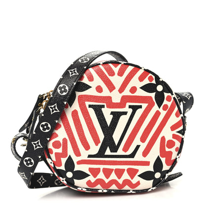 Louis Vuitton Monogram Giant Crafty Boite Chapeau Souple PM Creme Rouge Black 1 of 9