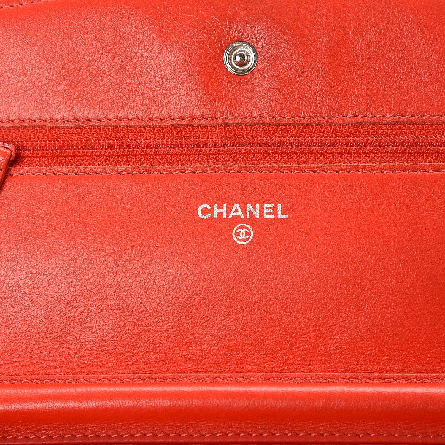 Chanel Patent Quilted Brilliant Wallet On Chain WOC Red 6 of 12