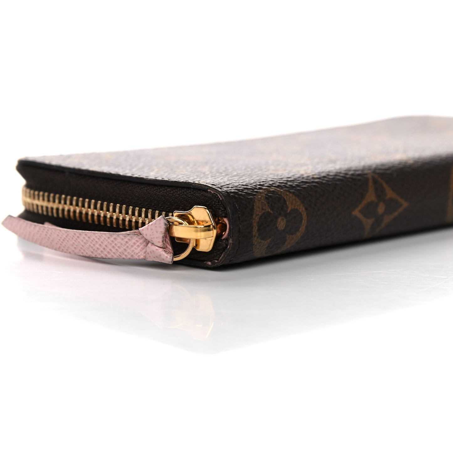 Monogram Clemence Wallet Rose Ballerine