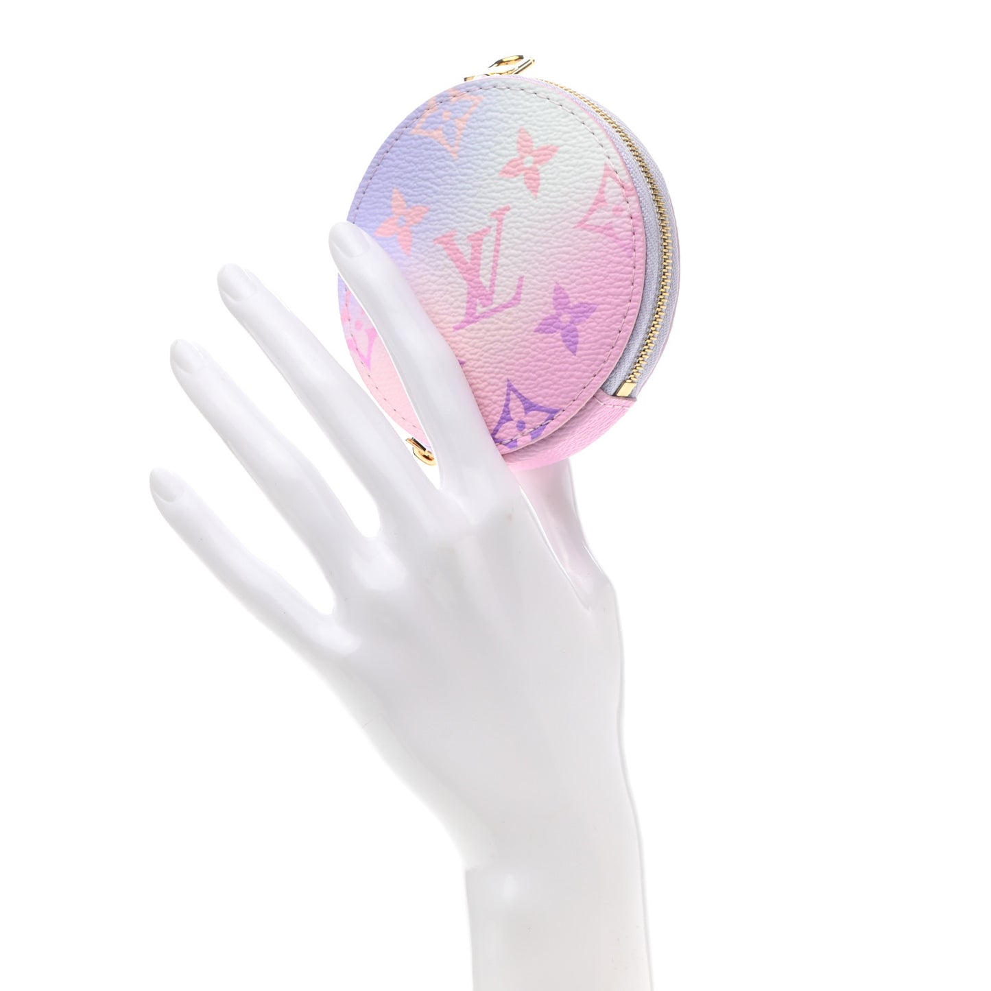 Monogram Spring In The City Papillon BB Round Coin Purse Sunrise Pastel