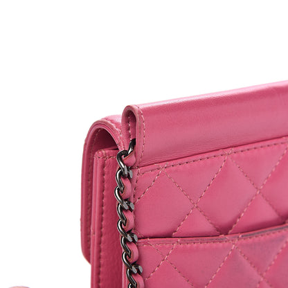 Chanel Lambskin Quilted Mini Crossing Times Flap Pink 12 of 15